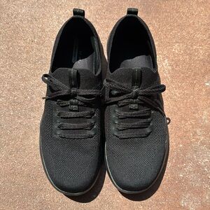 Black Sketchers Massage Fit Shoes